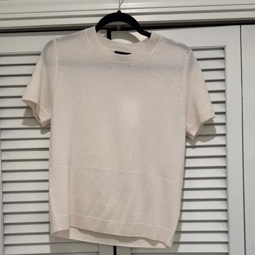Quince Ivory Cashmere Sweater New with Tags - Picture 1 of 5